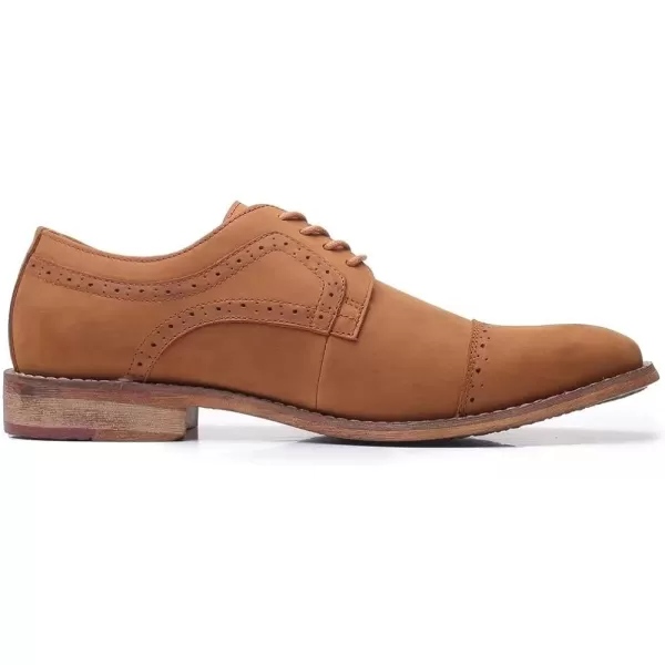Mens Oxford Casual LaceUp Dress ShoesDarkbrown533