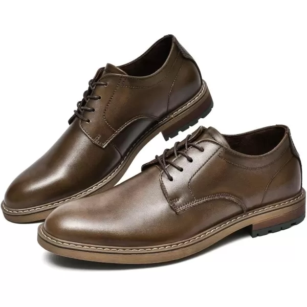 Mens Oxford Casual LaceUp Dress ShoesKhaki3168