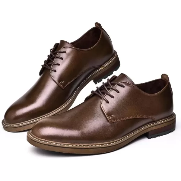 Mens Oxford Casual LaceUp Dress ShoesKhaki3586