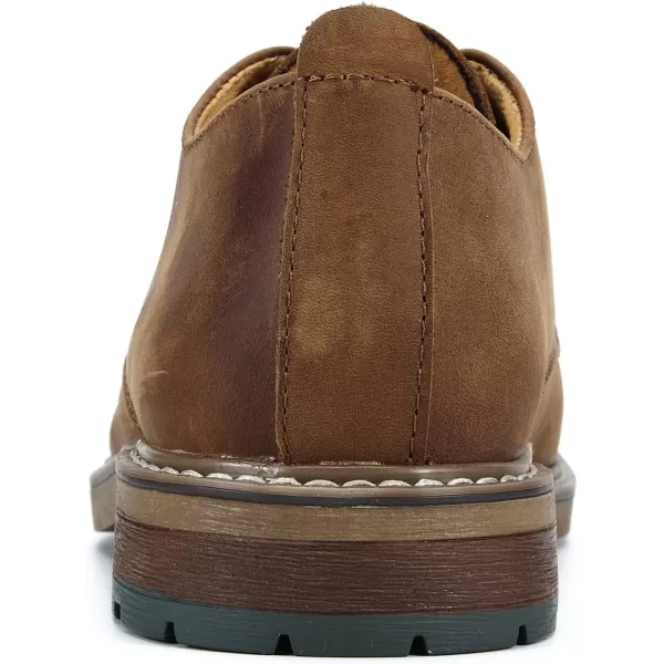 Mens Oxford Casual LaceUp Dress ShoesTan586