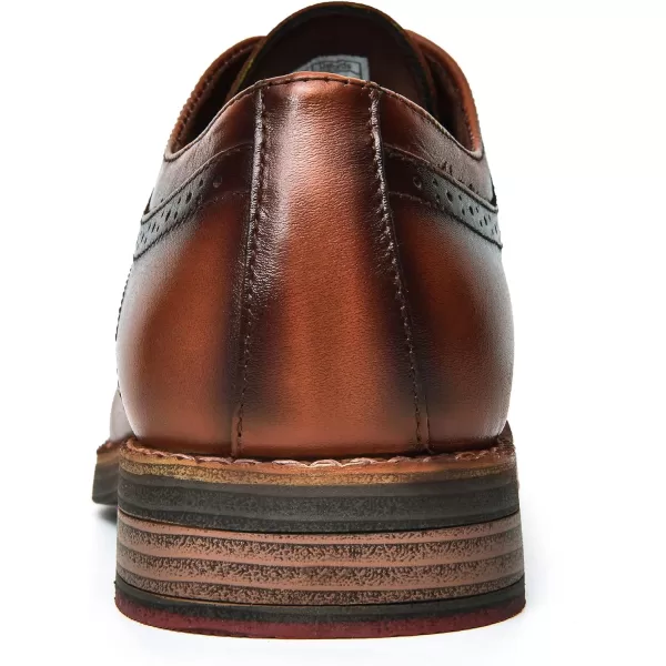 Mens Oxford Dress Shoes Classic Fashion Genuine Leather Business Work Shoe for MenBrown315