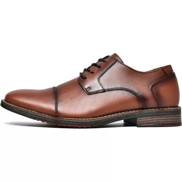 Mens Oxford Dress Shoes Classic Fashion Genuine Leather Business Work Shoe for MenBrown316