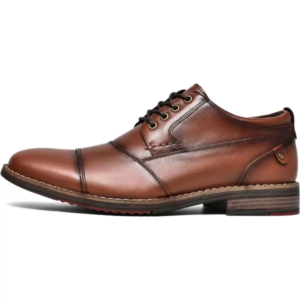 Mens Oxford Dress Shoes Classic Fashion Genuine Leather Business Work Shoe for MenBrown926