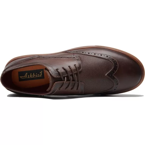 Mens Oxford Dress Shoes Classic Fashion Genuine Leather Business Work Shoe for MenCoffee962