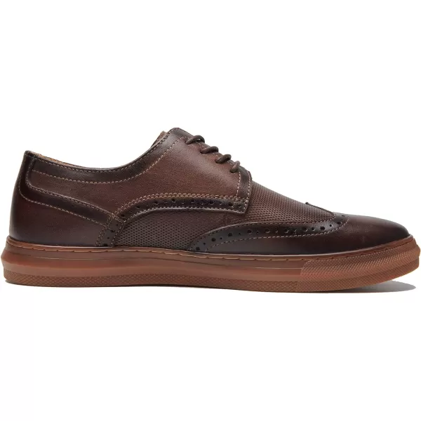 Mens Oxford Dress Shoes Classic Fashion Genuine Leather Business Work Shoe for MenCoffee962