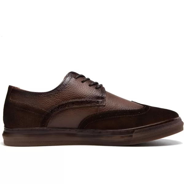 Mens Oxford Dress Shoes Classic Fashion Genuine Leather Business Work Shoe for MenYellow Brown962