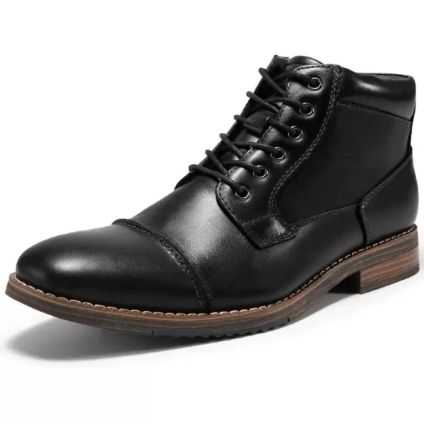 Mens Fashion Oxford Dress Boots Leather Chukka Ankle Boot Business Work Daily Shoes for MenBlack889