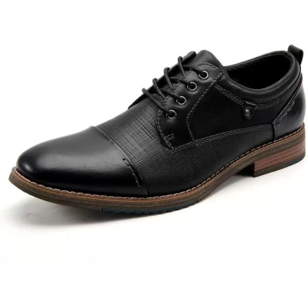 Mens Oxford Dress Shoes Classic Fashion Genuine Leather Business Work Shoe for MenBlack807