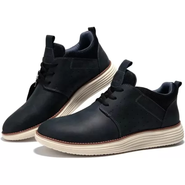 Arkbird Leather Loafers Casual SlipOn Sneaker Shoes for MenBlack2211