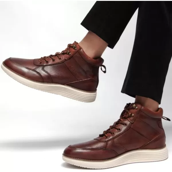 Arkbird Leather Loafers Casual SlipOn Sneaker Shoes for MenBrown333