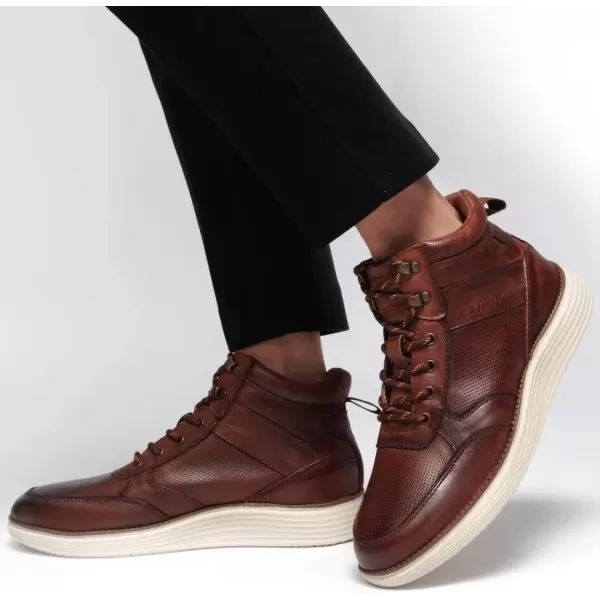 Arkbird Leather Loafers Casual SlipOn Sneaker Shoes for MenBrown333