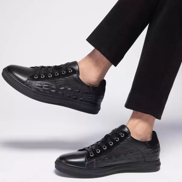 Fashion Sneakers Originals Casual Laceup Oxford Shoes for Men WhiteBlack Emboss105