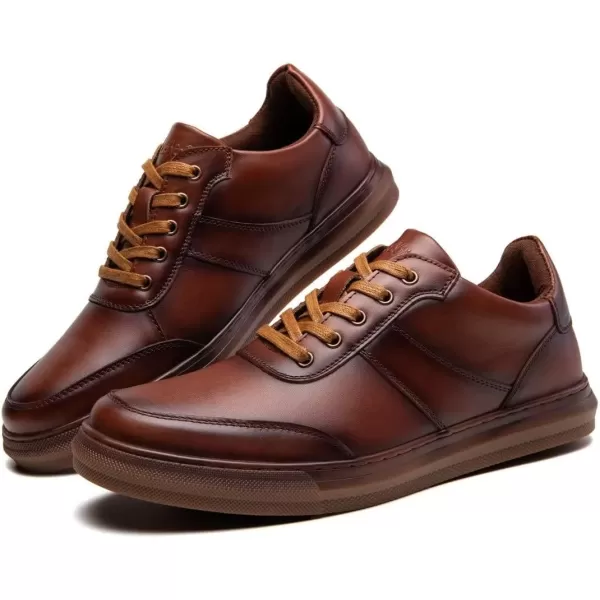 Fashion Sneakers Originals Casual Laceup Oxford Shoes for Men WhiteBrown112
