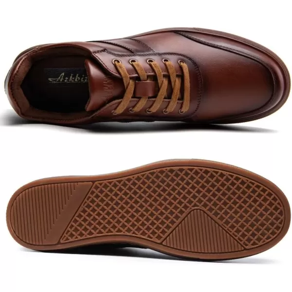Fashion Sneakers Originals Casual Laceup Oxford Shoes for Men WhiteBrown112