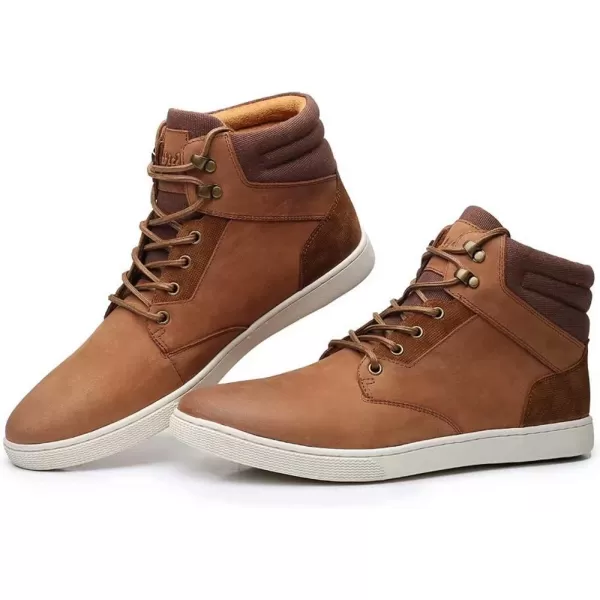 Arkbird Casual Sneaker Shoes Laceup Leather Chukka Boots for Men817brown