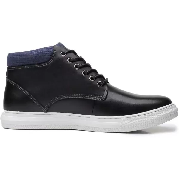 Arkbird Casual Sneaker Shoes Laceup Leather Chukka Boots for Men98black