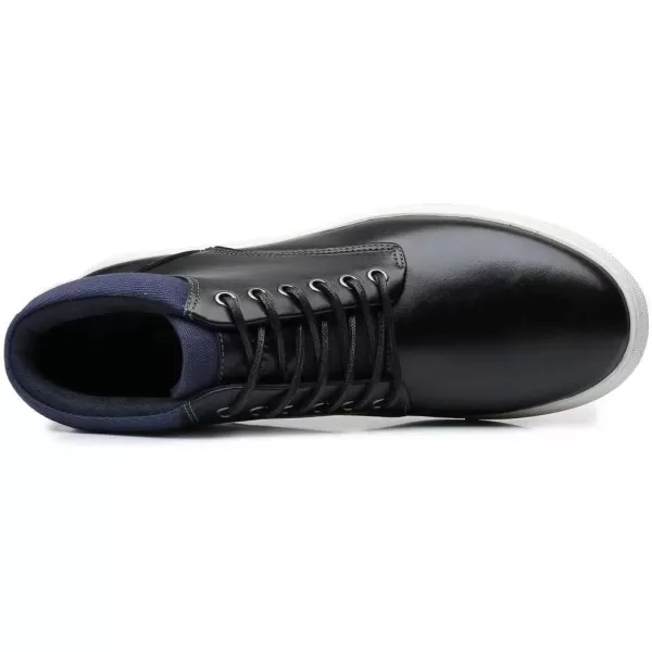 Arkbird Casual Sneaker Shoes Laceup Leather Chukka Boots for Men98black