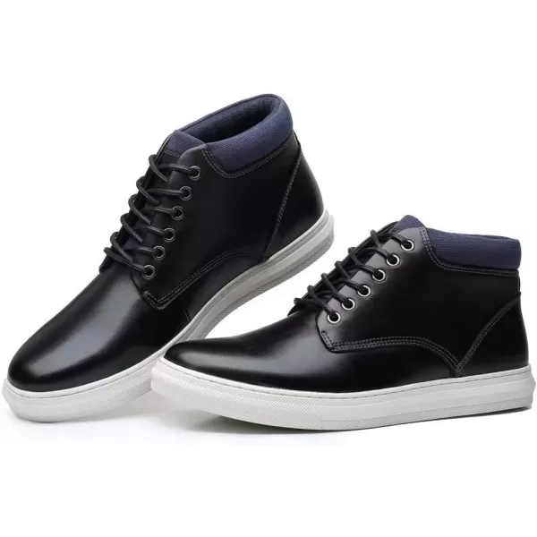 Arkbird Casual Sneaker Shoes Laceup Leather Chukka Boots for Men98black
