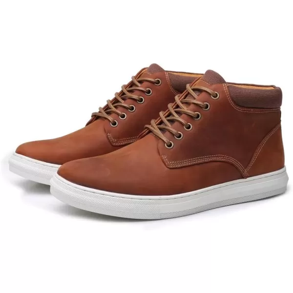 Arkbird Casual Sneaker Shoes Laceup Leather Chukka Boots for Men98tan