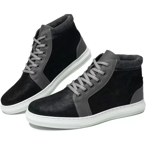 Arkbird Casual Sneaker Shoes Laceup Leather Chukka Boots for MenBlacksuede363