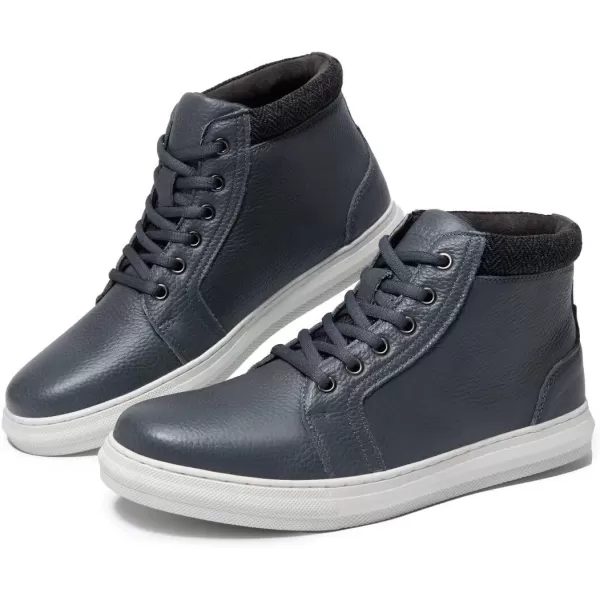 Arkbird Casual Sneaker Shoes Laceup Leather Chukka Boots for MenGreytexture363