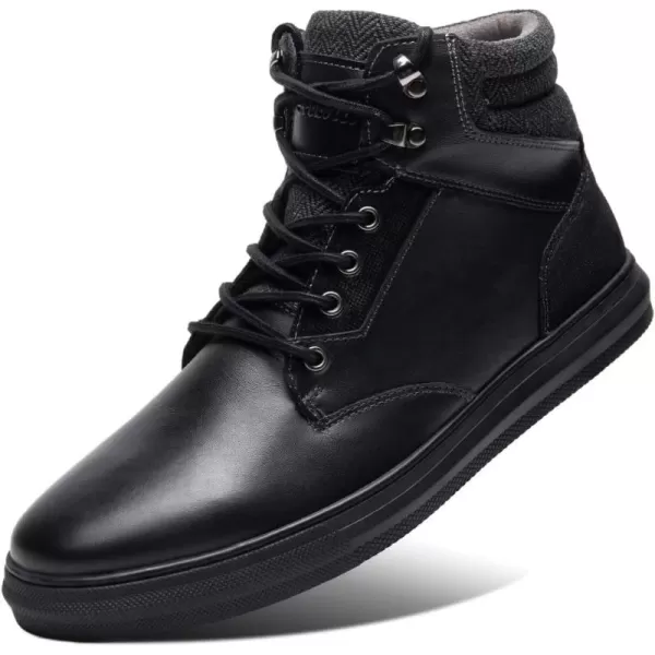 Arkbird Casual Sneaker Shoes Laceup Leather Chukka Boots for Men817black