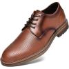imageMens Oxford Casual LaceUp Dress Shoes Brown 105