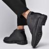 imageChukka Boots Fashion and Comfort Casual Oxfords Ankle Lace Up Boot Square Embossing