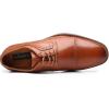 imageMens Dress Shoes Modern Oxford Round Cap Toe Lace up Casual Formal Business Leather Derby Shoes