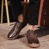 imageMens Oxford Sneakers Casual Dressy Shoes for Men Wingtip Brogue Oxfords Leather Shoe Coffee Size 115