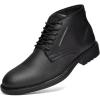imageChukka Boots Fashion and Comfort Casual Oxfords Ankle Lace Up Boot Square Embossing