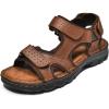 imageMens Sandals Premium Leather and Nonslip Rubber Soles Comfortable with Arch Support Outdoor Hiking Sport Summer Shoes