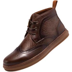 imageArkbird Casual Sneaker Shoes Laceup Leather Chukka Boots for Men