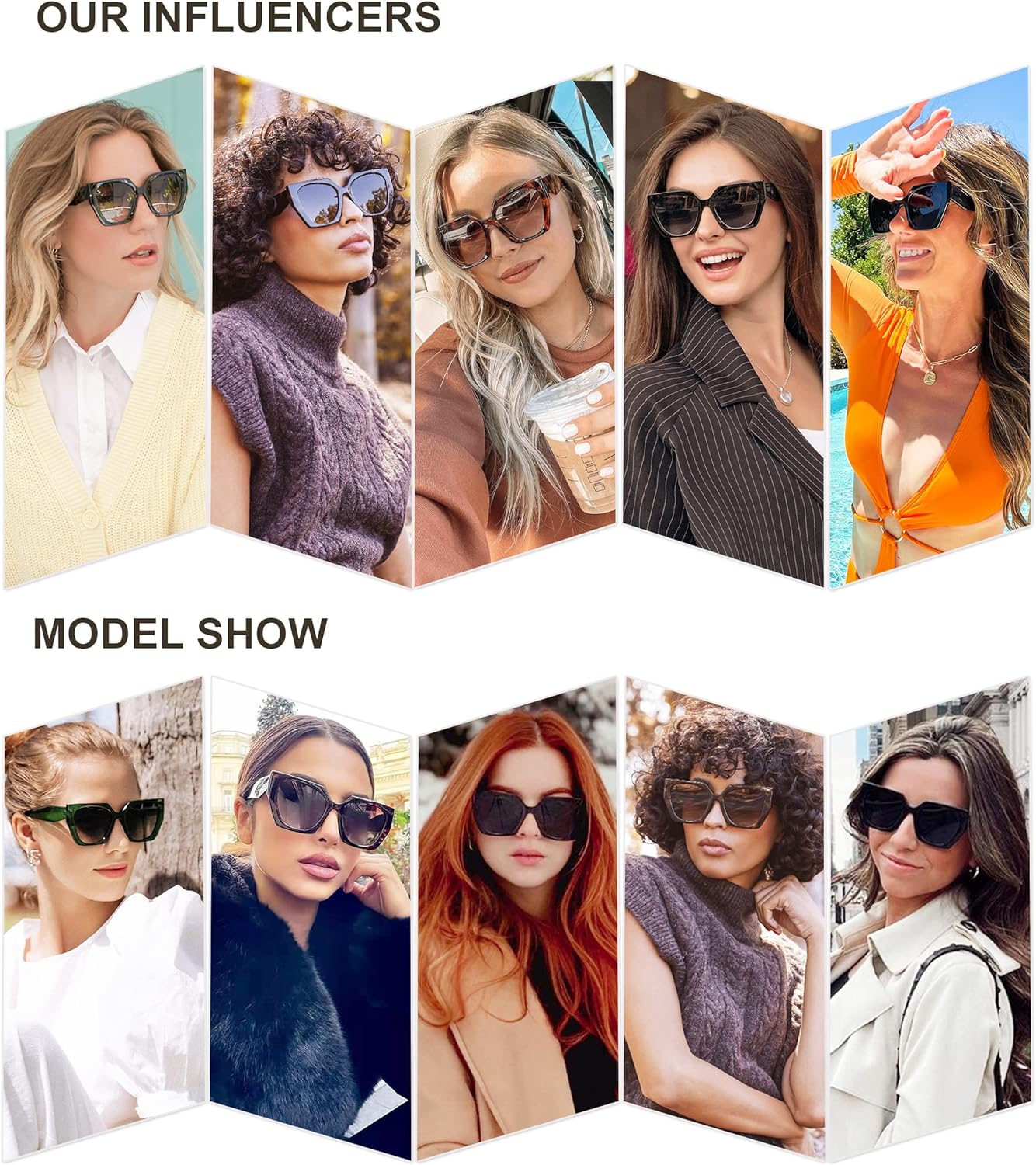 SOJOS Retro Cateye Polarized Oversized Sunglasses Womens Vintage Square Designer SunniesBrown TortoiseBrown