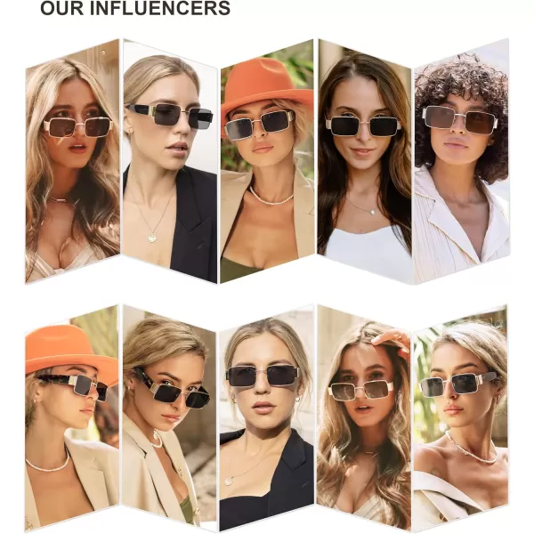 SOJOS Fashion Rectangle Sunglasses for Women Men Retro Vintage Narrow Sun Glasses SJ1162SilverGrey
