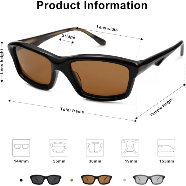 SOJOS Futuristic Polarized Acetate Sunglasses for Women Small Faces Women Trendy Sun Glasses SJ2294Leopard