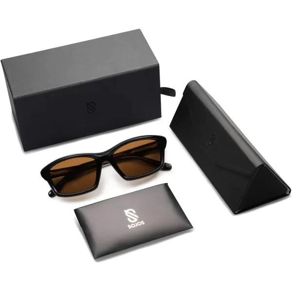 SOJOS Futuristic Polarized Acetate Sunglasses for Women Small Faces Women Trendy Sun Glasses SJ2294Leopard