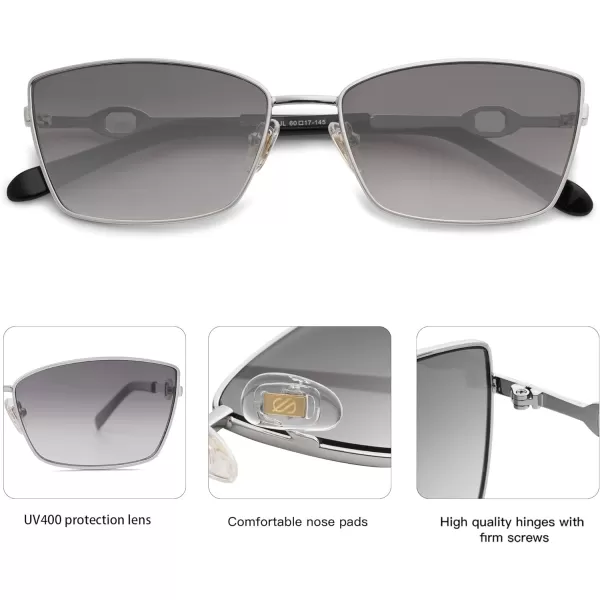 SOJOS Retro Rectangle Sunglasses for Women and MenVintage Narrow Square Womens Shades SJ1221Shiny GoldBrown Grading