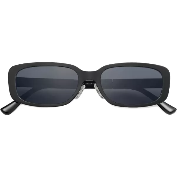 SOJOS Small Face Sunglasses Womens Men Trendy Y2K Designer Cute Shades PetiteBlack