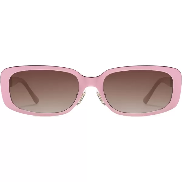 SOJOS Small Face Sunglasses Womens Men Trendy Y2K Designer Cute Shades PetiteRed