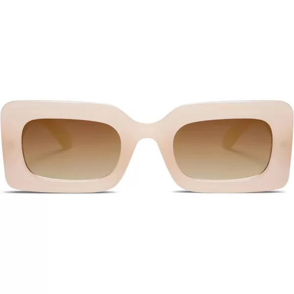 SOJOS Trendy Sunglasses for Women and MenBeige