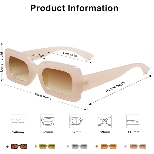 SOJOS Trendy Sunglasses for Women and MenBeige