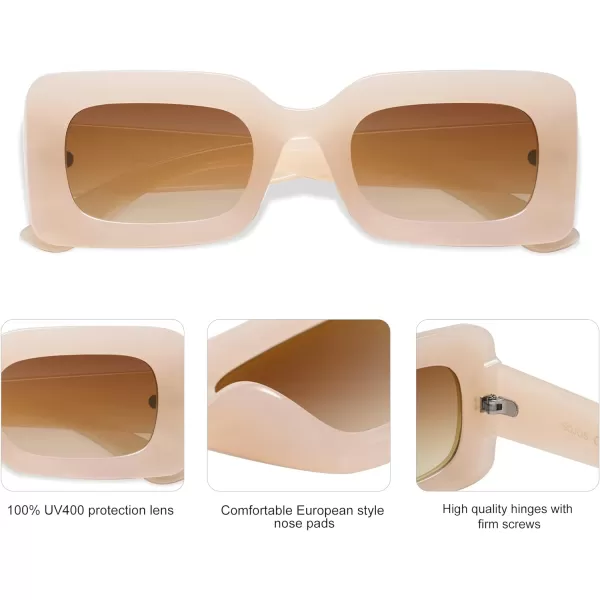 SOJOS Trendy Sunglasses for Women and MenBeige