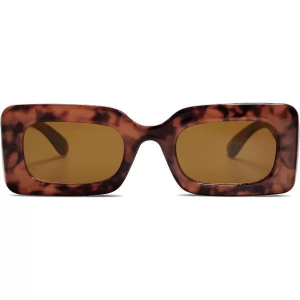 SOJOS Trendy Sunglasses for Women and MenBrown