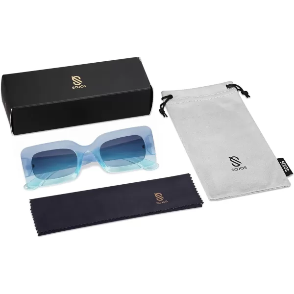 SOJOS Trendy Sunglasses for Women and MenGradient Blue