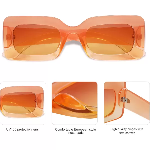 SOJOS Trendy Sunglasses for Women and MenGradient Orange