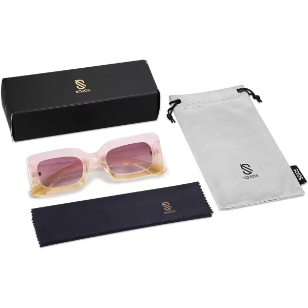 SOJOS Trendy Sunglasses for Women and MenGradient Pink