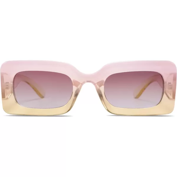 SOJOS Trendy Sunglasses for Women and MenGradient Pink