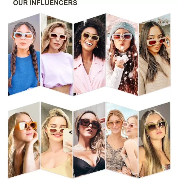 SOJOS Trendy Sunglasses for Women and MenGradient Yellow