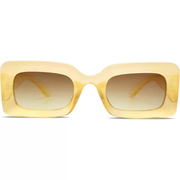 SOJOS Trendy Sunglasses for Women and MenGradient Yellow